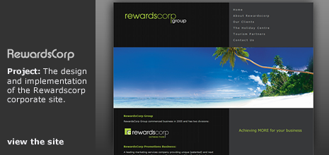 view Pat Macy' Media's work on the RewardsCorp corporate website